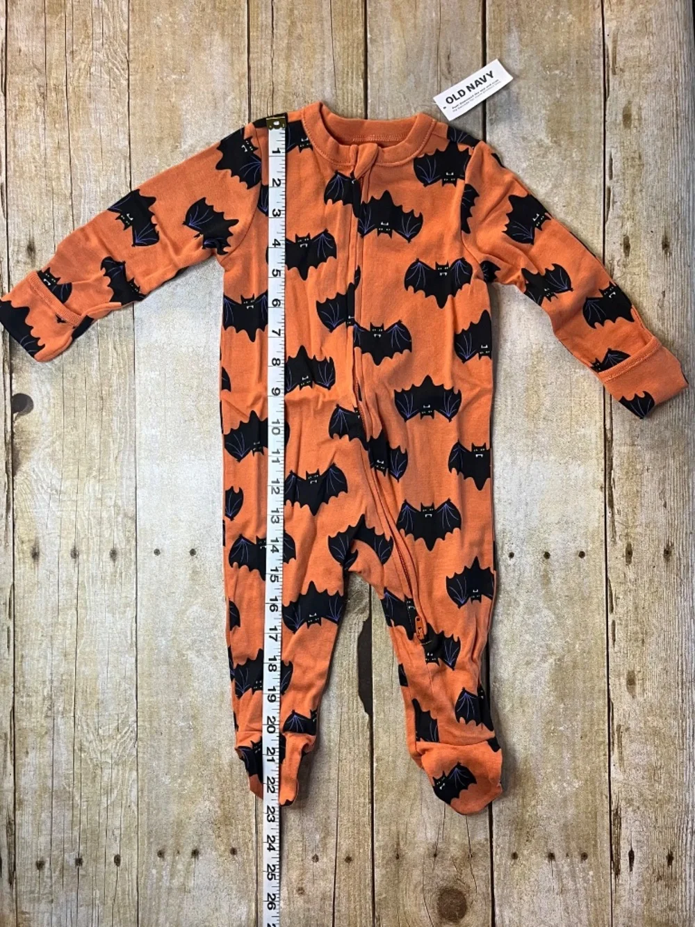 Old Navy Baby Halloween Footed Pajamas 6-9 Months Zip Front 1 Piece NWT